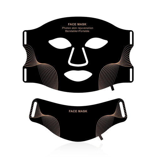 Silicone Red Light Therapy Mask 7 Color LED Face Mask Anti Aging