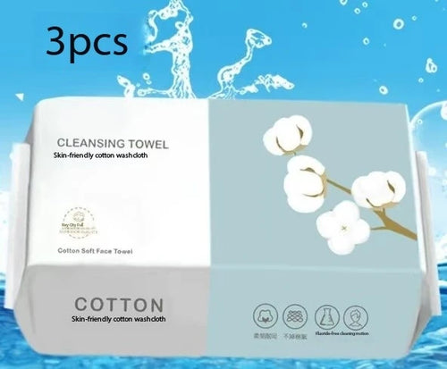 100PCS Natural Disposable Face Towel Travel Facial Cleansing Wet And