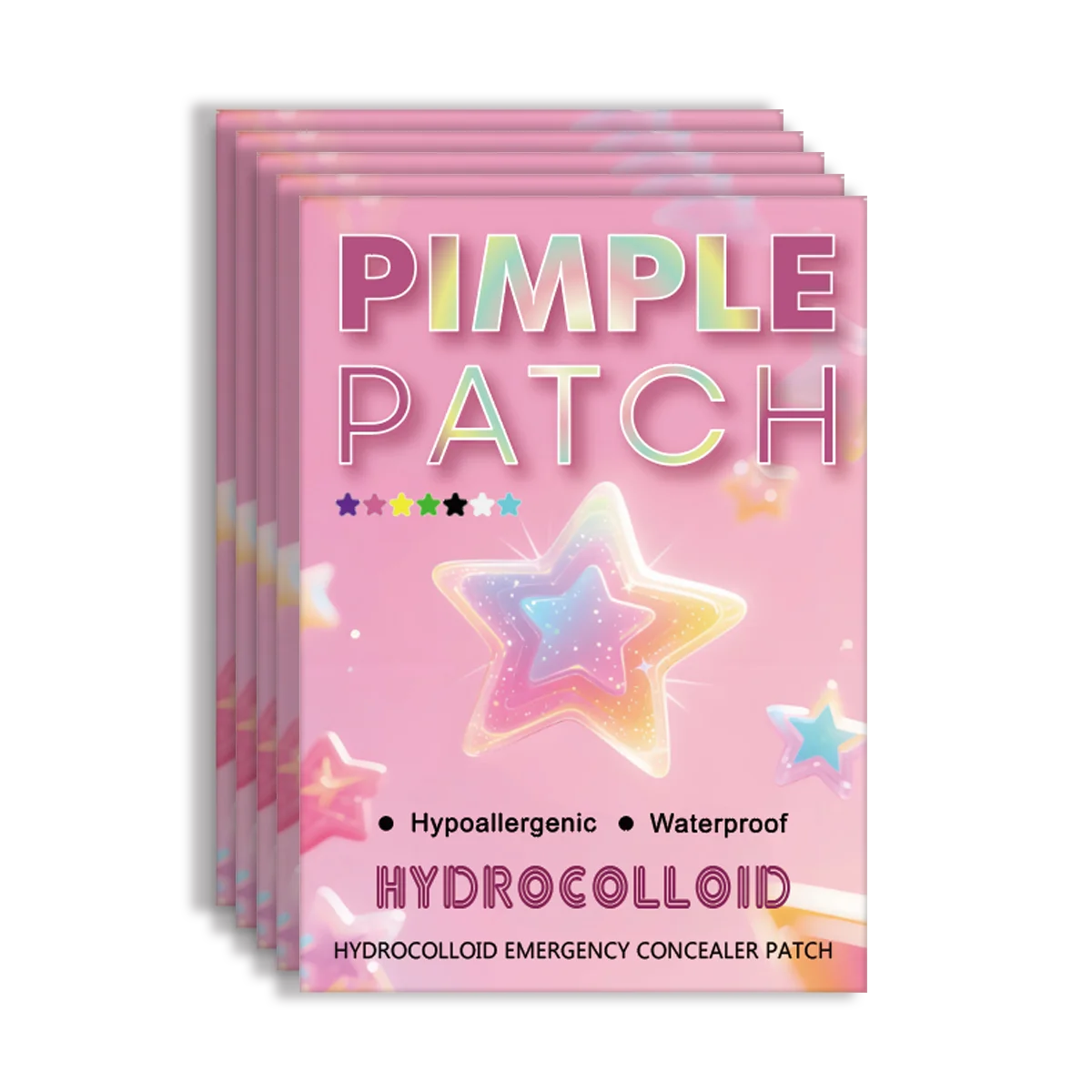 280pieces of multi-color star acne patches, facial acne patches,